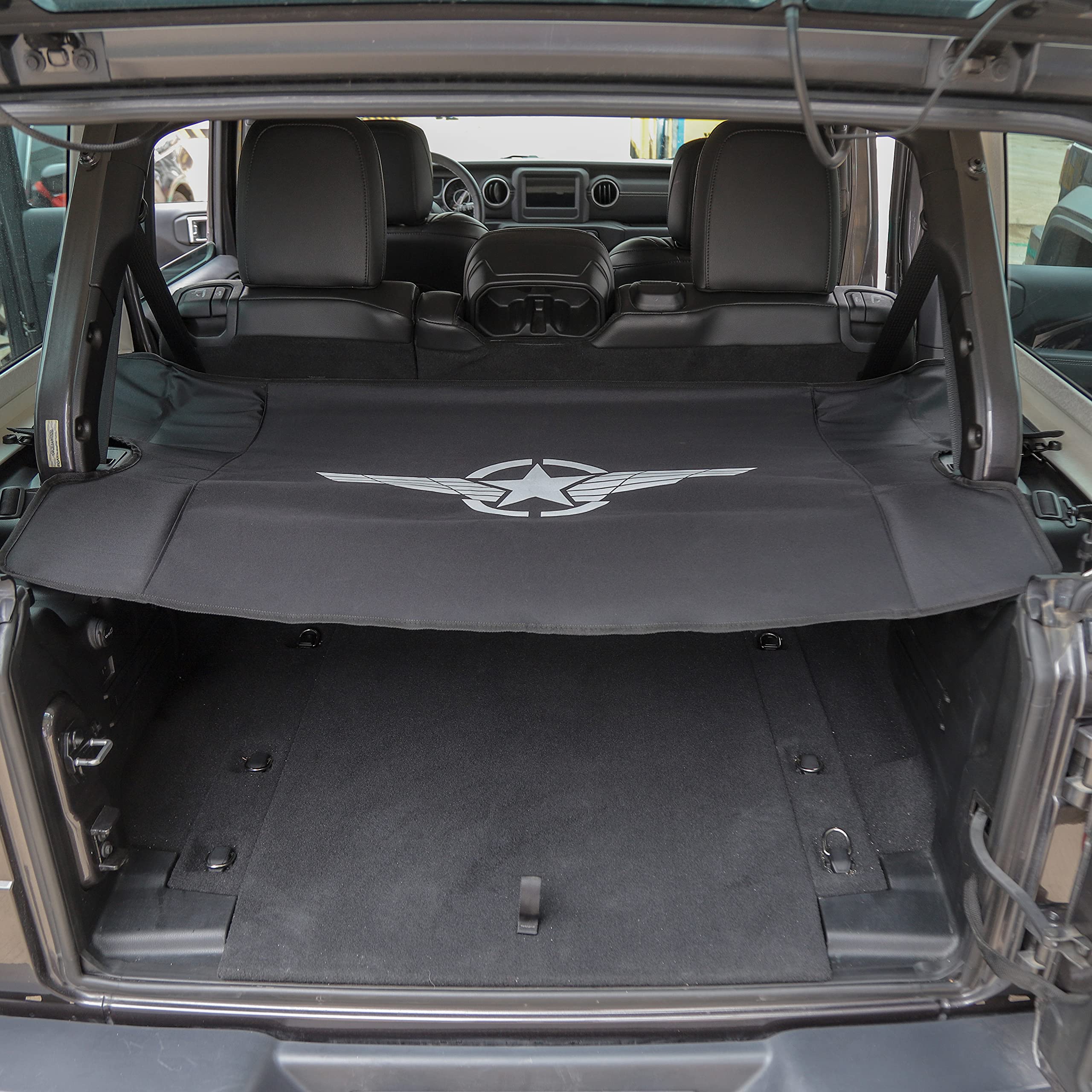 Amazon | SQQP ジープ・ラングラー 専用 テールボックスカーテン 車用
